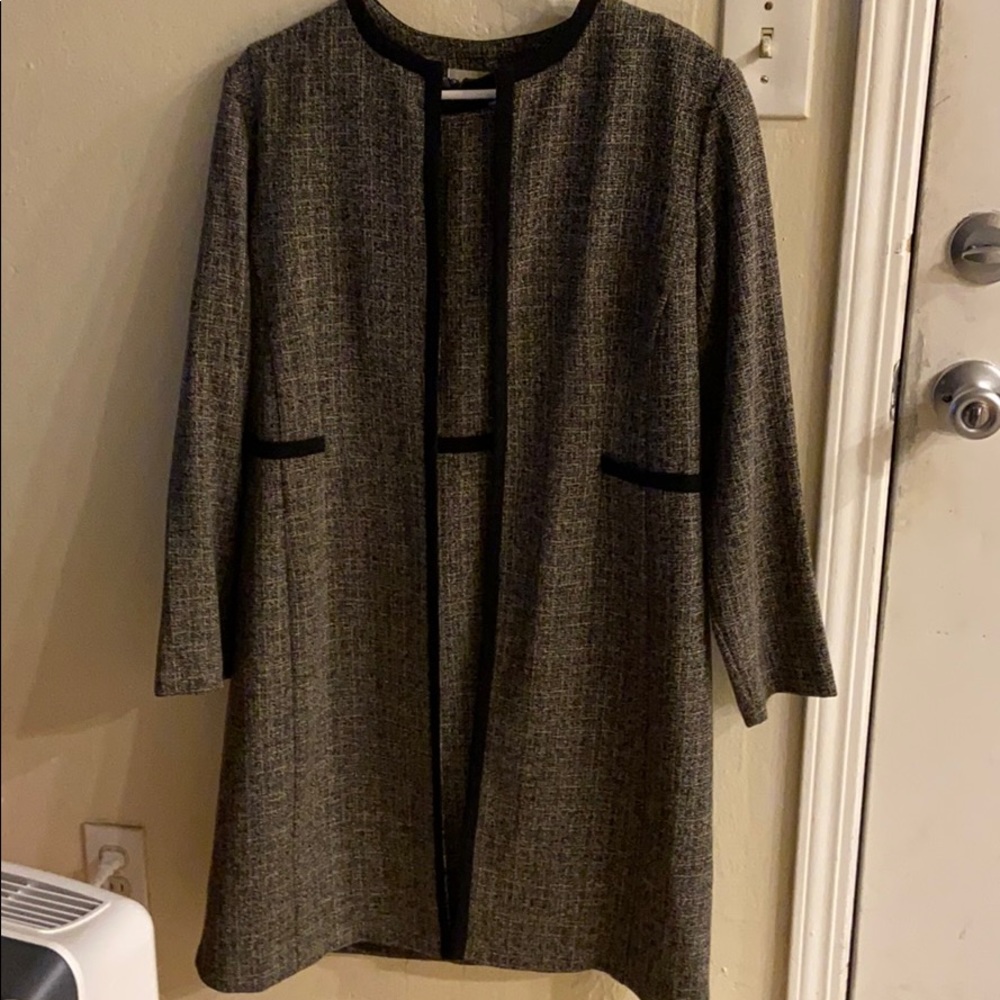 2 piece dress with coat